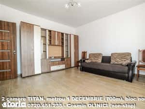 2 camere TITAN, loc parcare, metrou 1 DECEMBRIE (700m), bloc nou — miniatura 6