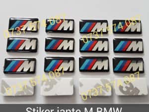 Set Embleme BMW capota / portbagaj volan si jante — miniatura 6