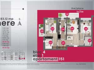 3 camere / etaj 1/ 94mp utili /Valletta Towers / Craiova