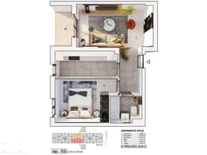 Apartament cu 2 camere + incalzire in pardoseala - Prelungirea Ghencea — miniatura 3