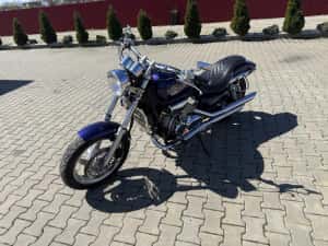 HONDA VF 750C MAGNA MODEL DEOSEBIT CULOARE+ EXTRA CROM Tobe+Ghidon Custom recent adus din GERMANIA 47.000 KM cu facturi — miniatura 2