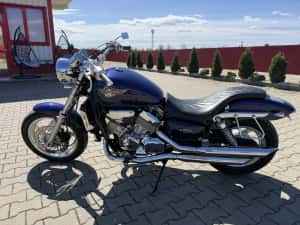 HONDA VF 750C MAGNA MODEL DEOSEBIT CULOARE+ EXTRA CROM Tobe+Ghidon Custom recent adus din GERMANIA 47.000 KM cu facturi — miniatura 3