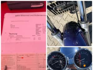 HONDA VF 750C MAGNA MODEL DEOSEBIT CULOARE+ EXTRA CROM Tobe+Ghidon Custom recent adus din GERMANIA 47.000 KM cu facturi — miniatura 8