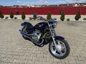 HONDA VF 750C MAGNA MODEL DEOSEBIT CULOARE+ EXTRA CROM Tobe+Ghidon Custom recent adus din GERMANIA 47.000 KM cu facturi — miniatura 9