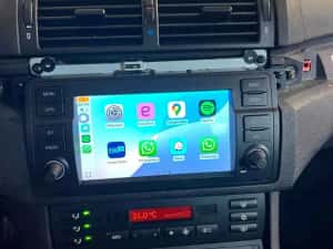 Navigație Android 15 BMW E46 4GB RAM – CarPlay, Android Auto, QLED — miniatura 3