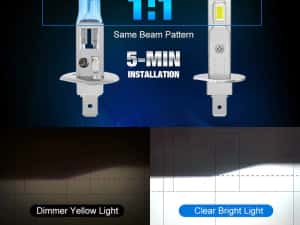 Set 2 Becuri LED Faruri - Proiectoare H1 Canbus XSTORM 60W 6000K Fara Eroare in bord Plug & Play — miniatura 3
