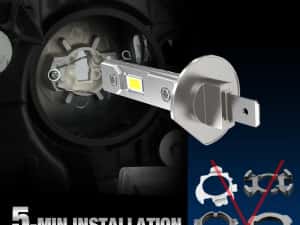 Set 2 Becuri LED Faruri - Proiectoare H1 Canbus XSTORM 60W 6000K Fara Eroare in bord Plug & Play — miniatura 5