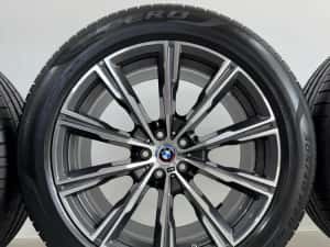 Jante Bmw X5 X6 R20 G05 G06 Originale M740 Demo Pirelli de vara 99% 2023 — miniatura 2