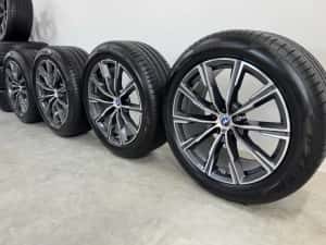 Jante Bmw X5 X6 R20 G05 G06 Originale M740 Demo Pirelli de vara 99% 2023 — miniatura 4