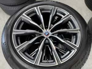 Jante Bmw X5 X6 R20 G05 G06 Originale M740 Demo Pirelli de vara 99% 2023 — miniatura 6