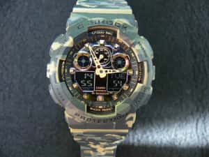Ceas Sport CASIO G-SHOCK GA-100 CAMUFLAJ Edition-NOU 2026 !!! — miniatura 3