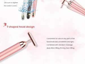 Aparat de Masaj Facial cu Vibratii Aplicare Crema Antiriduri Face Lift — miniatura 4