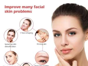 Aparat de Masaj Facial cu Vibratii Aplicare Crema Antiriduri Face Lift — miniatura 6