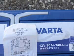 Varta 12 v-80 Ah-740 A ; an 2024 — miniatura 9
