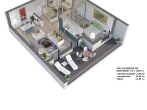 Apartament cu 2 camere de vanzare in Pipera si parcare — miniatura 6