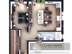 Apartament 2 camere, Terasa, CF parcare subterana, Zona Vivo — miniatura 2