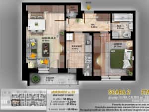 2 Camere, decomandat, zona Nicolae Teclu, str. Gura Calitei, Codrea Estate — miniatura 9