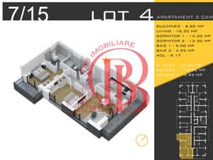 3 camere decomandat Titan Pallady  Metrou Nicolae Teclu — miniatura 4