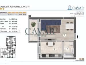 Garsoniera 35 mp Cavar Residence