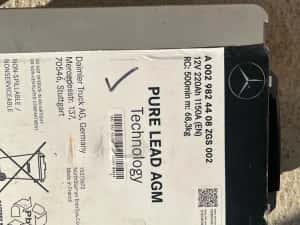 Baterii acumulator 12v, 80ah / 220ah mașina camion Mercedes Halfords — miniatura 7
