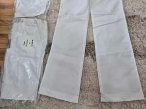 Pantaloni vara albi dama B.Curved — miniatura 1