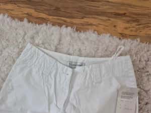 Pantaloni vara albi dama B.Curved — miniatura 2