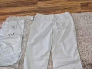Pantaloni vara albi dama B.Curved — miniatura 3