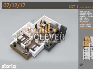3 Camere Decomandat, 2 balcoane, Comision 0, Pallady, Metrou Teclu — miniatura 4