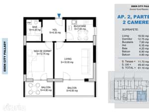 Apartament 2 camere decomandat bloc caramida Pallady metrou Nicolae N — miniatura 5