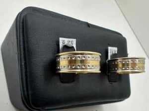 Verighete 18k 13.31g (Ag25 Belvedere B.40623.1/.2) Garantie 2 ani! — miniatura 8