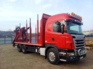 Camion forestier scania G480 — miniatura 4