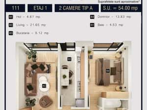 Apartament modern, 2 camere, bloc nou, Str. Stelelor, acces Militari