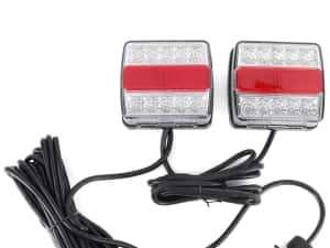 Set Stopuri Spate LED Magnetice pentru Remorcă – 12V, Priză 7 Pini, Cablu 7.5m