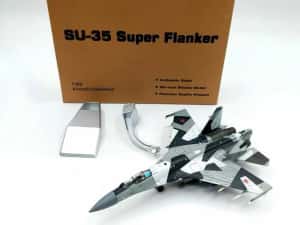 Macheta avion metalica Su-35 Super Flanker 23cm — miniatura 6