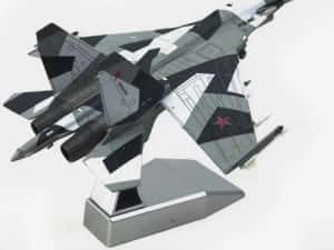 Macheta avion metalica Su-35 Super Flanker 23cm — miniatura 9