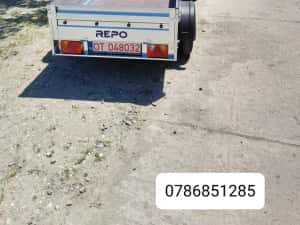 Remorca auto 750 cu prelata  mono ax,Noua ,Rar Inclus — miniatura 4