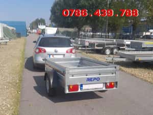 Remorca auto 750 cu prelata  mono ax,Noua ,Rar Inclus — miniatura 10