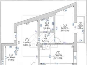 Ap modern, 3 camere, balcon si pivnita - Zona Centrala — miniatura 6