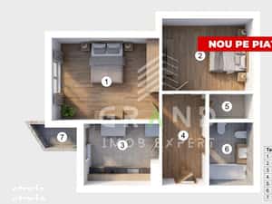 2 camere decomandate | Etaj intermediar | Zona accesibila | Manastur C — miniatura 3