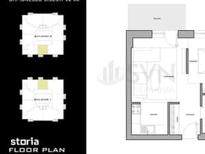 Studio premium PRIMA CHIRIE Loc Parcare inclus Atrium Plaza — miniatura 5