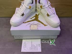 Air Jordan 4 Retro Metalic Gold Poze Reale Marimi 36-45 — miniatura 1