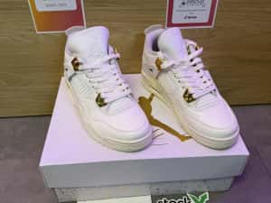 Air Jordan 4 Retro Metalic Gold Poze Reale Marimi 36-45 — miniatura 4