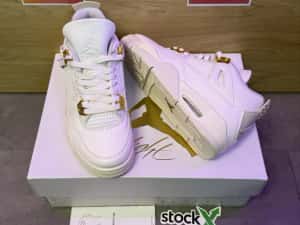 Air Jordan 4 Retro Metalic Gold Poze Reale Marimi 36-45 — miniatura 9