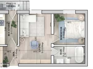 Apartament 2 camere 40 mp Lunca Cetatuii — miniatura 3