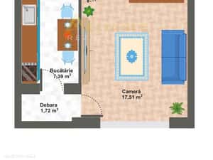 OCAZIE UNICA -> Garsoniera spatioasa  Zona Berceni - Aparatorii Patrie — miniatura 1