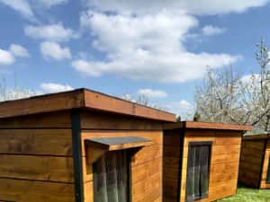 Cusca câine acoperiș plat, izolată complet + accesorii incluse — miniatura 7