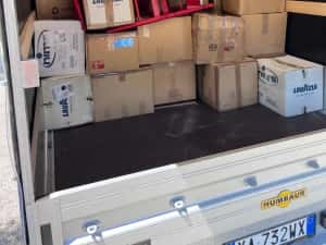 Remorca Humbaur 2 axe , cu prelata si obloane demontabile ! — miniatura 6