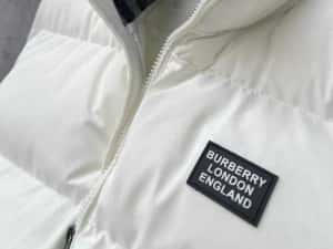 Vesta Burberry Noua Alb & Negru — miniatura 9
