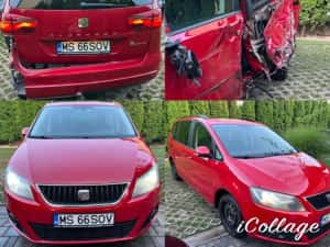 Seat Alhambra avariat Xenon*Panoramic – Diesel 2.0 TDI*Clima*Motor cutie TOP — miniatura 7