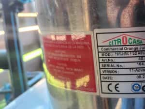 Storcător portocale comercial Citrocasa — miniatura 8